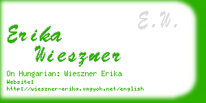erika wieszner business card